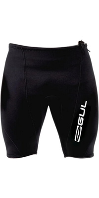 2025 Gul Mens Response 2mm Flatlock Wetsuit Shorts RE8302 - Black
